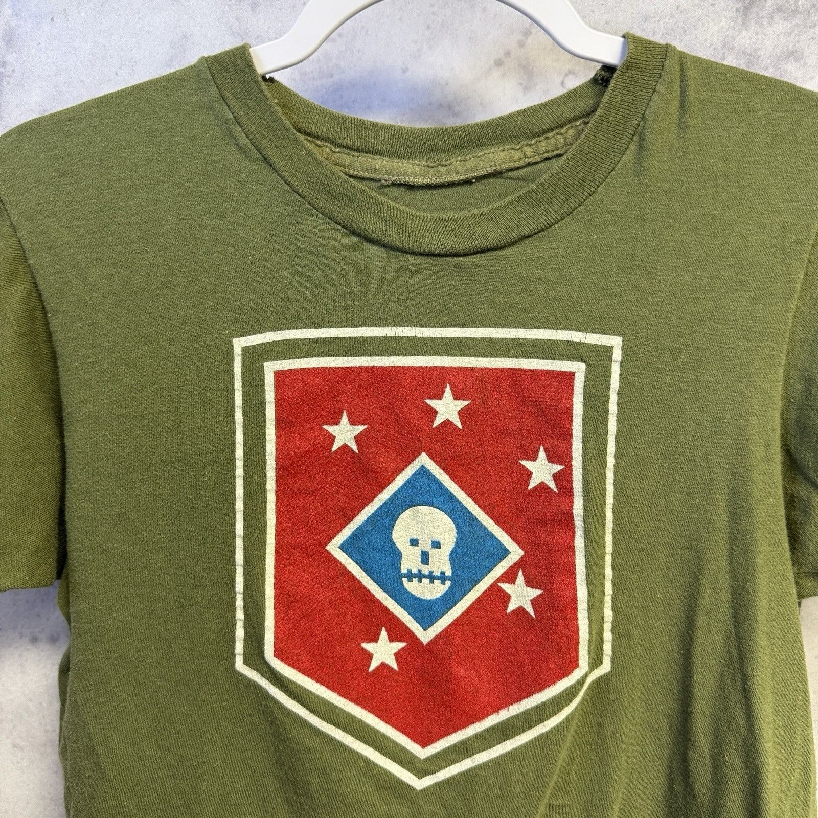 Vintage Vintage Military Marine Raiders T Shirt Small 17x23.5 Green Size US S / EU 44-46 / 1 - 1 Thumbnail