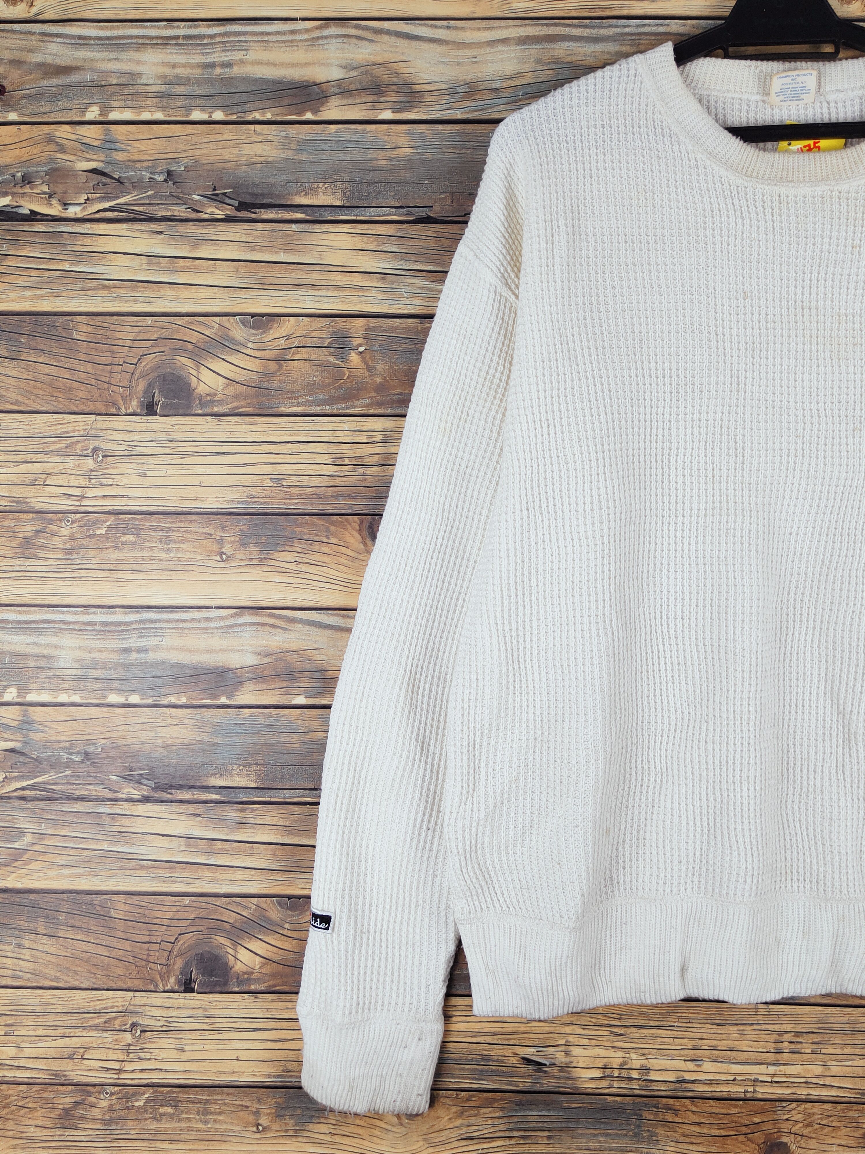 Champion Champion Ivory Letit Ride Knitwear Sweatshirts #W1175 Size US M / EU 48-50 / 2 - 3 Thumbnail
