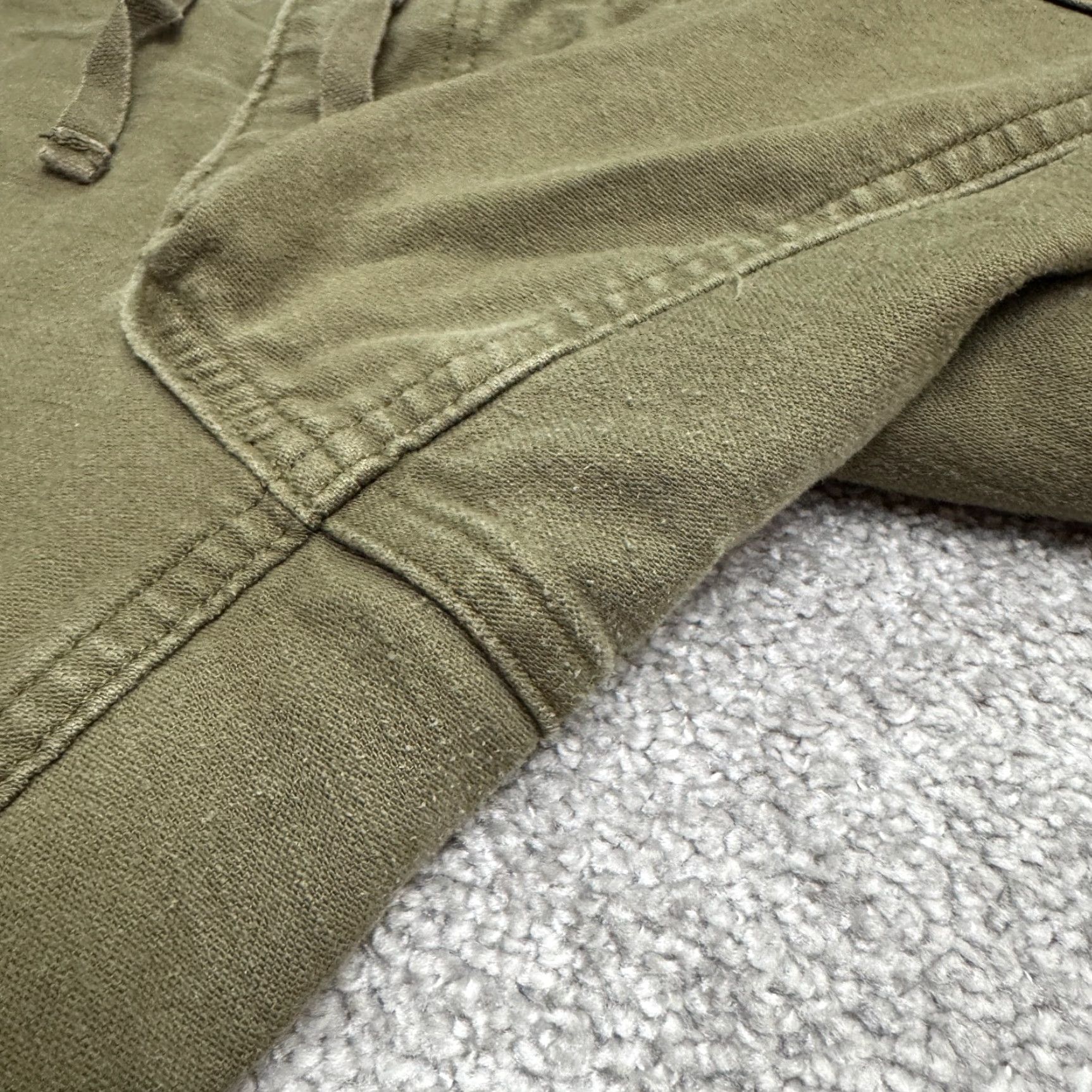 Vintage REI Co-Op Outdoor Jogger Pants Womens 36x30 Green Cotton Drawstring Casual Hike Size 25" / US 0 / IT 36 - 7 Thumbnail