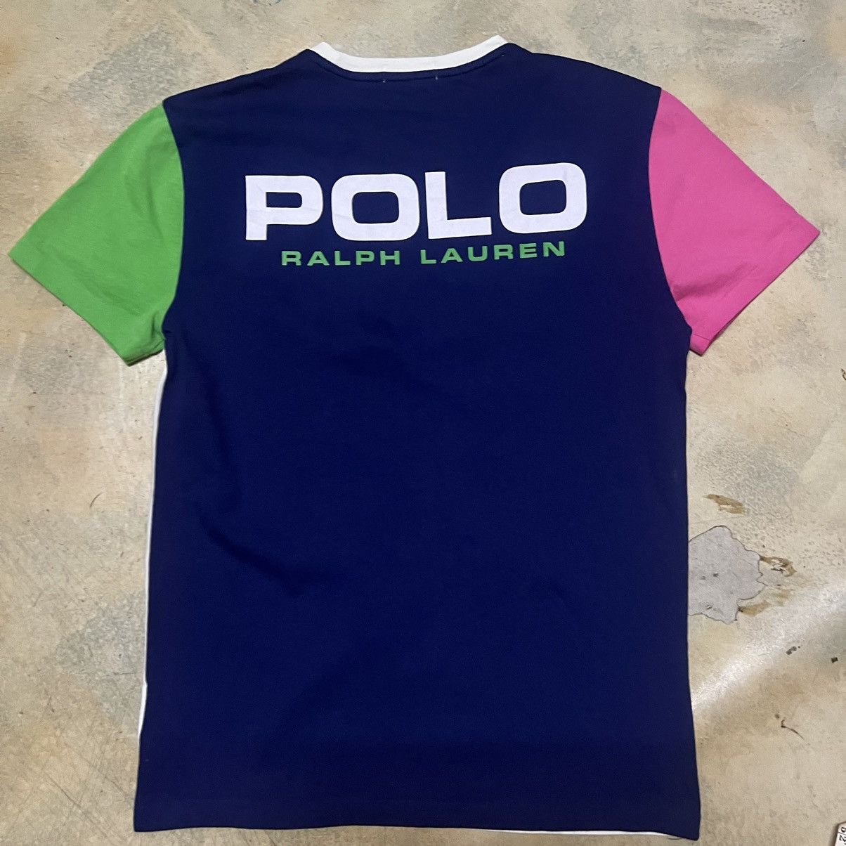 Polo Ralph Lauren × Ralph Lauren Polo Ralph Lauren Big Logo Colour Block T Shirt Size US S / EU 44-46 / 1 - 6 Thumbnail
