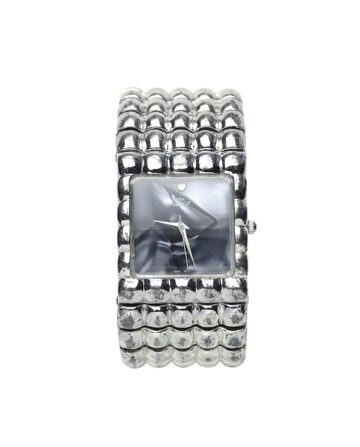 Vintage 2000S MADAM AKO JAPAN WIDE METAL STRETCH BAND WATCH Size ONE SIZE - 2 Thumbnail