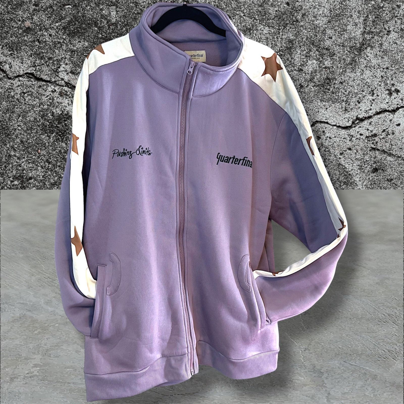 Other •NEW• Quarterfinals QTFL PURPLE STAR TRACK ZIPUP JACKET • XL Size US XL / EU 56 / 4 - 1 Thumbnail