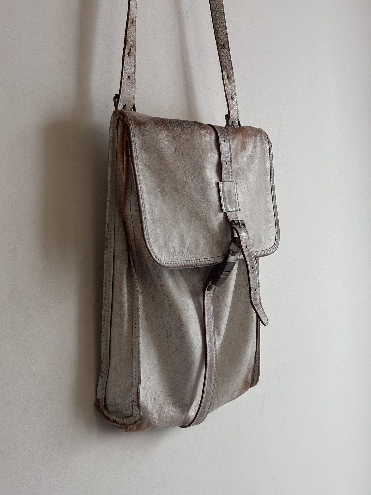 Maison Margiela Artisanal painted military bag | Grailed