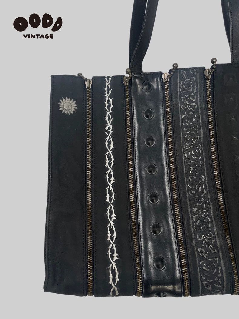 Jean Paul Gaultier Jean Paul Gaultier Dragon patchwork split zipper bag 2506-N Size ONE SIZE - 3 Thumbnail