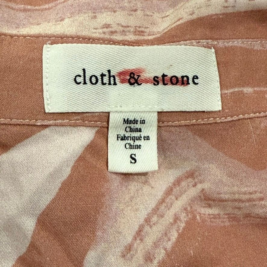 Anthropologie Cloth & Stone Women Small Pink Zebra Print Button-Down Shirt Size S / US 4 / IT 40 - 5 Thumbnail