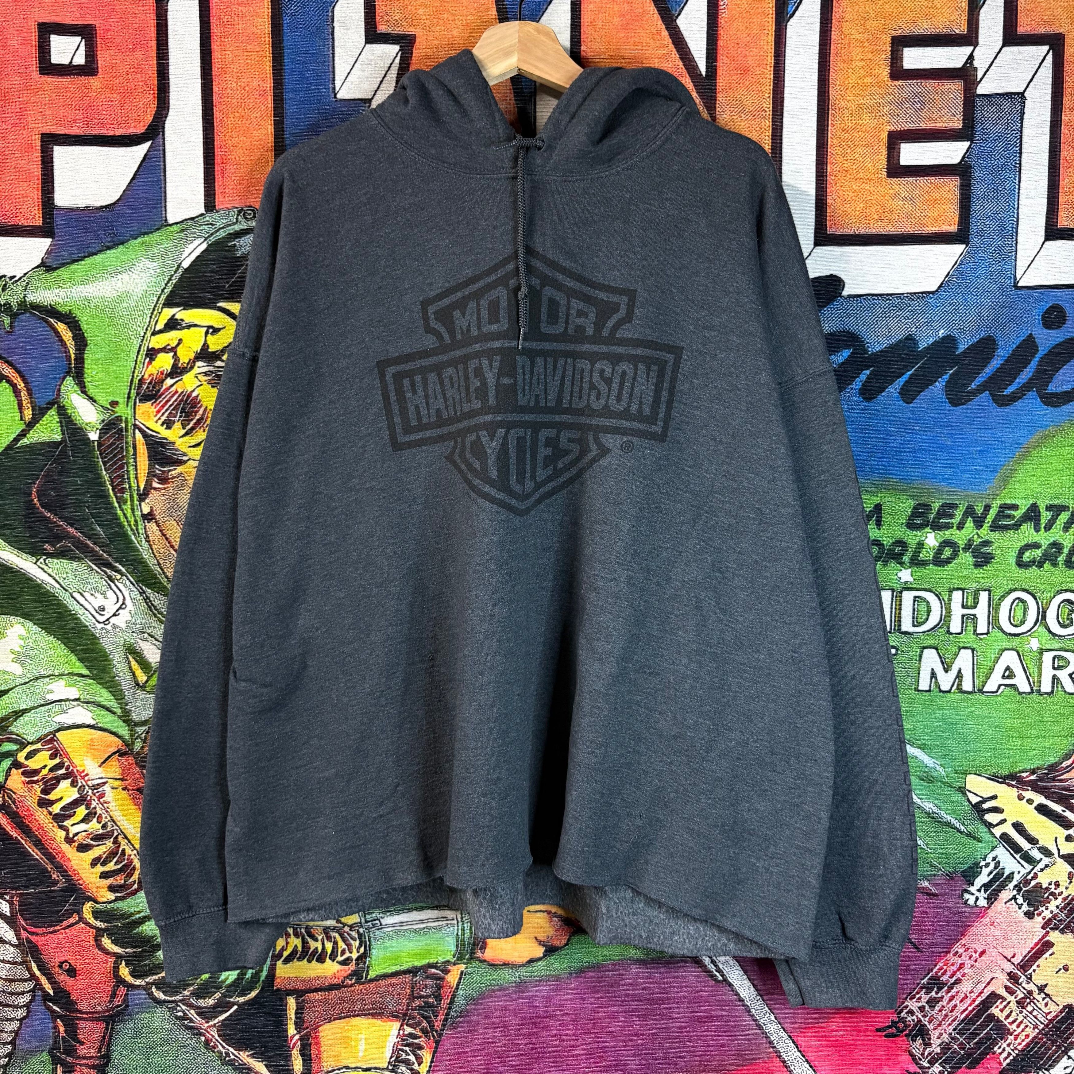 Harley Davidson Harley-Davidson Old School Ellington,CT Pullover Hoodie Size US XXL / EU 58 / 5 - 2 Thumbnail