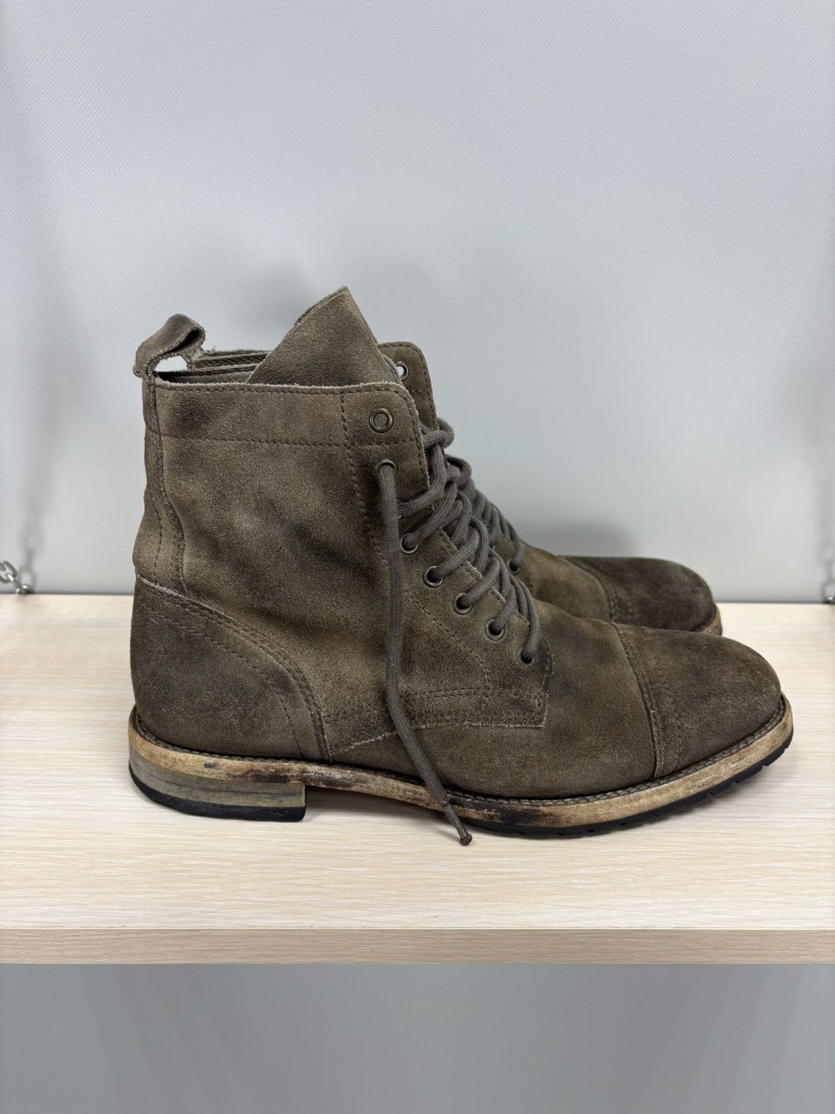 Mens boots AllSaints Size 42 Color Brown