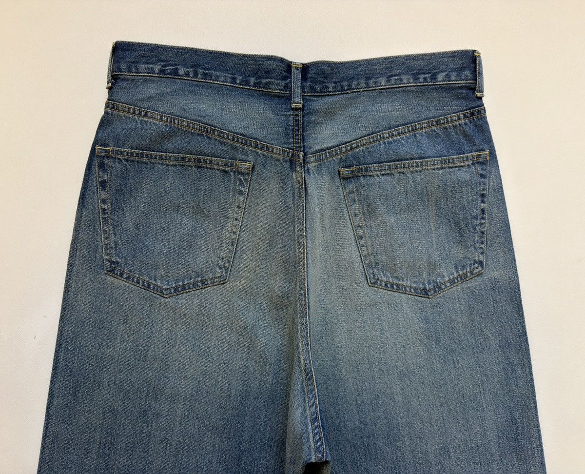 Comme des Garcons S/S 23 Wide Leg Washed Blue Denim Jeans Size US 34 / EU 50 - 14 Thumbnail