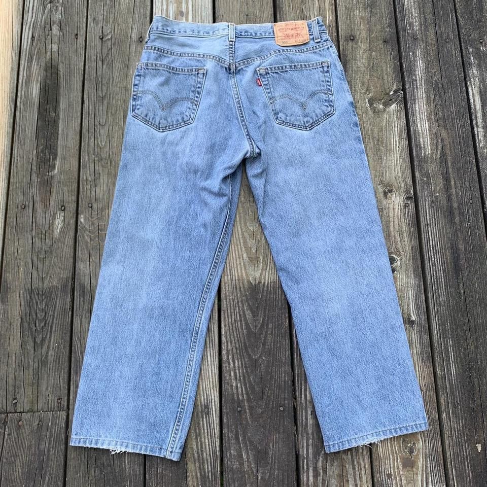 Levi's Vintage Clothing × Vintage Vintage Faded and Worn Light Blue 505 Levis Jeans Wide Legs Size US 34 / EU 50 - 2 Thumbnail