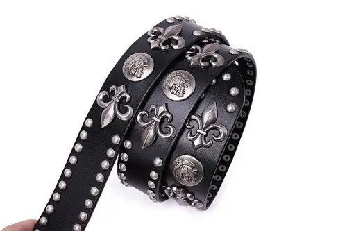 Japanese Brand × Vintage Men Belt Punk Rivet Size 32 - 2 Thumbnail