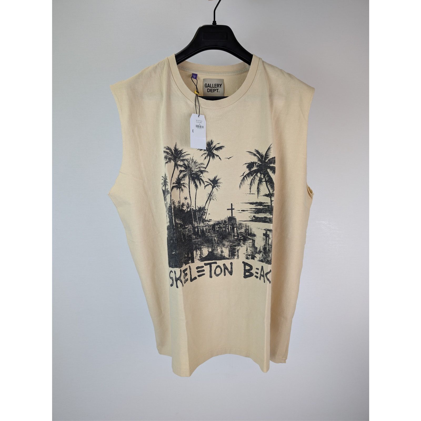 Gallery Dept. o1rshd1 Skeleton Beach Sleeveless T-Shirt in Beige Size US XL / EU 56 / 4 - 8 Thumbnail