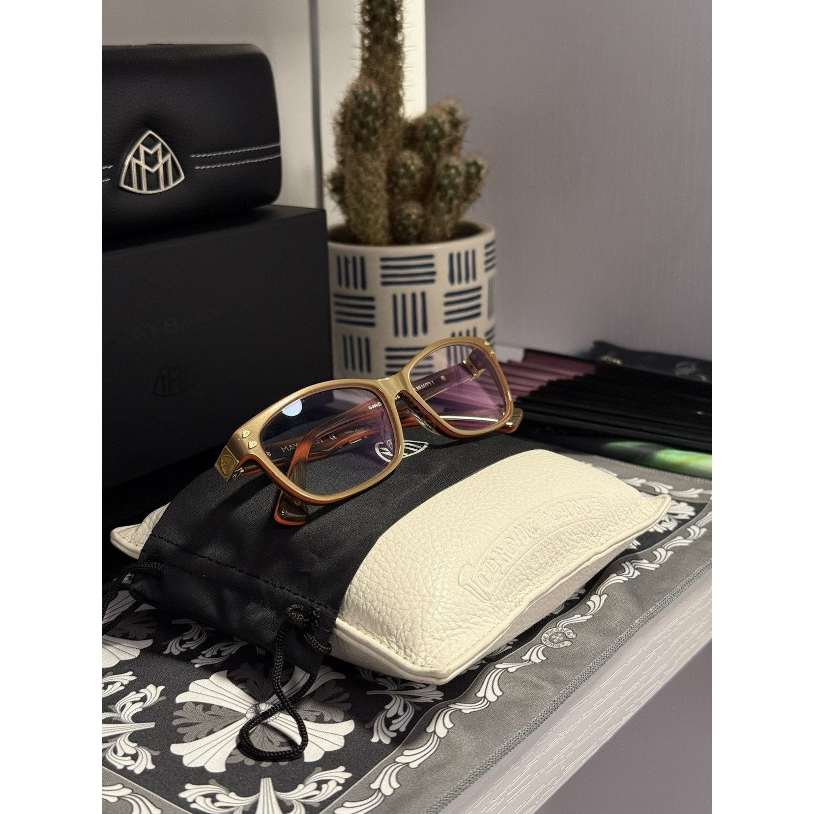 MAYBACH Eyewear Rare Maybach “The Beauty I” Wood Glasses Size ONE SIZE - 4 Thumbnail