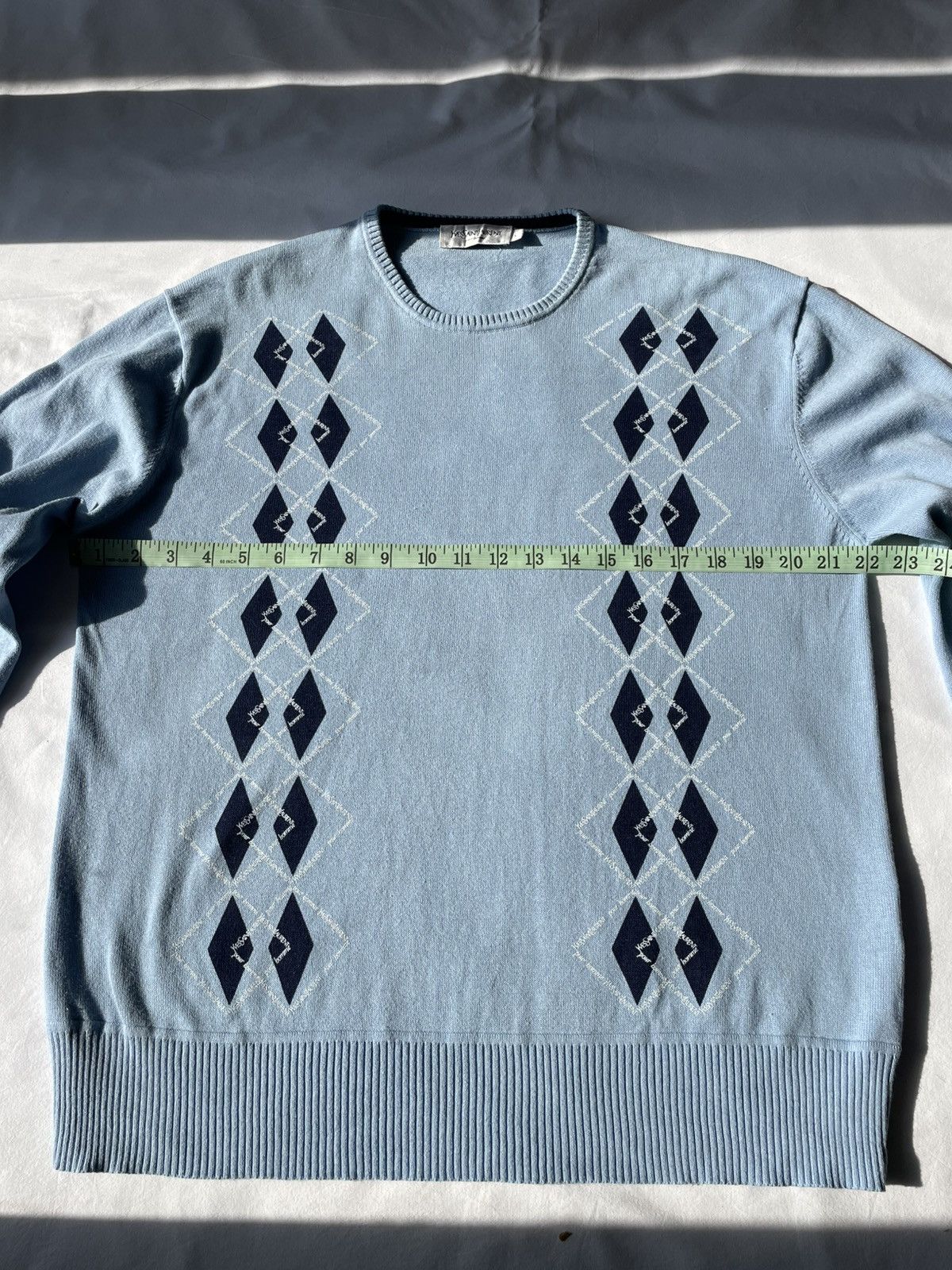 Yves Saint Laurent Yves Saint Laurent YSL Monogram Sweater Knit Vintage Size US L / EU 52-54 / 3 - 8 Thumbnail