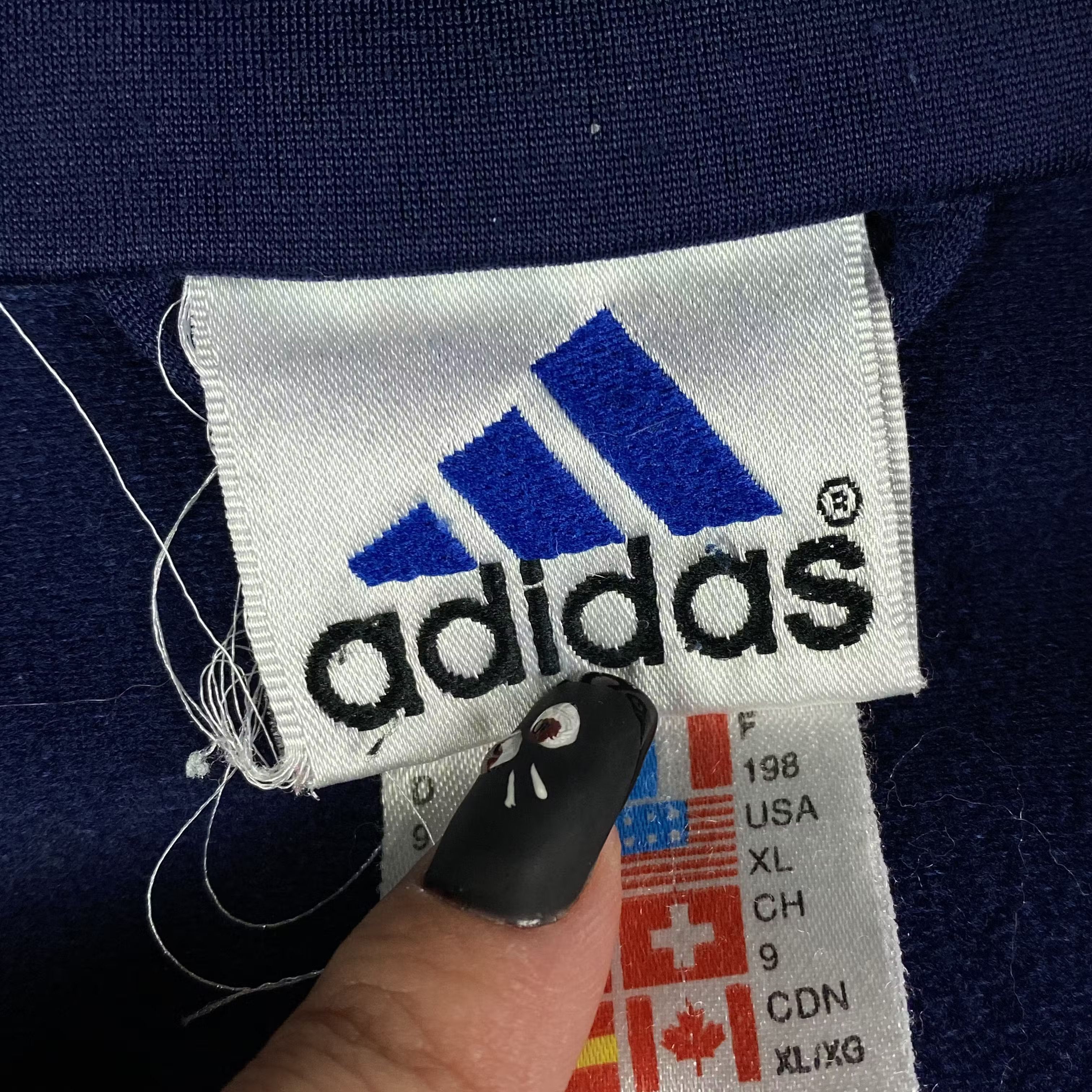 Adidas × Vintage Mens Zip Bomber Adidas Vintage Size XL Size US XL / EU 56 / 4 - 5 Thumbnail