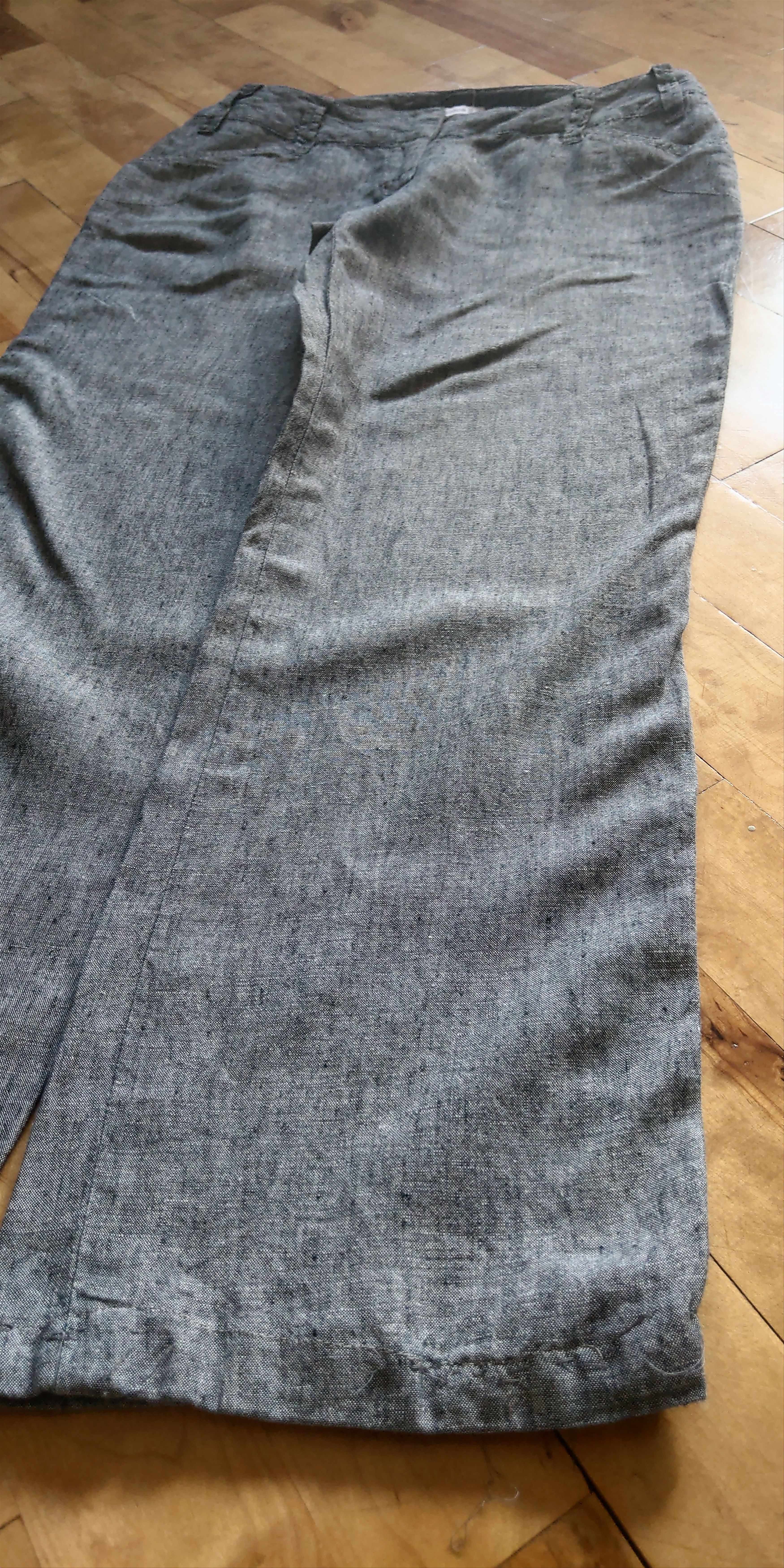 Vintage 100% Linen Pants Flared Baggy Minimalist y2k Vintage Size US 32 / EU 48 - 4 Thumbnail