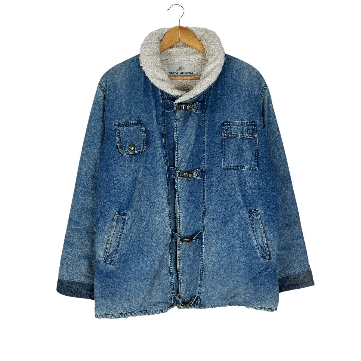 Marithe + Francois Girbaud 🔥80s MARITHE FRANCOIS GIRBAUD SLICK JEANS JACKET Size US M / EU 48-50 / 2 - 2 Thumbnail