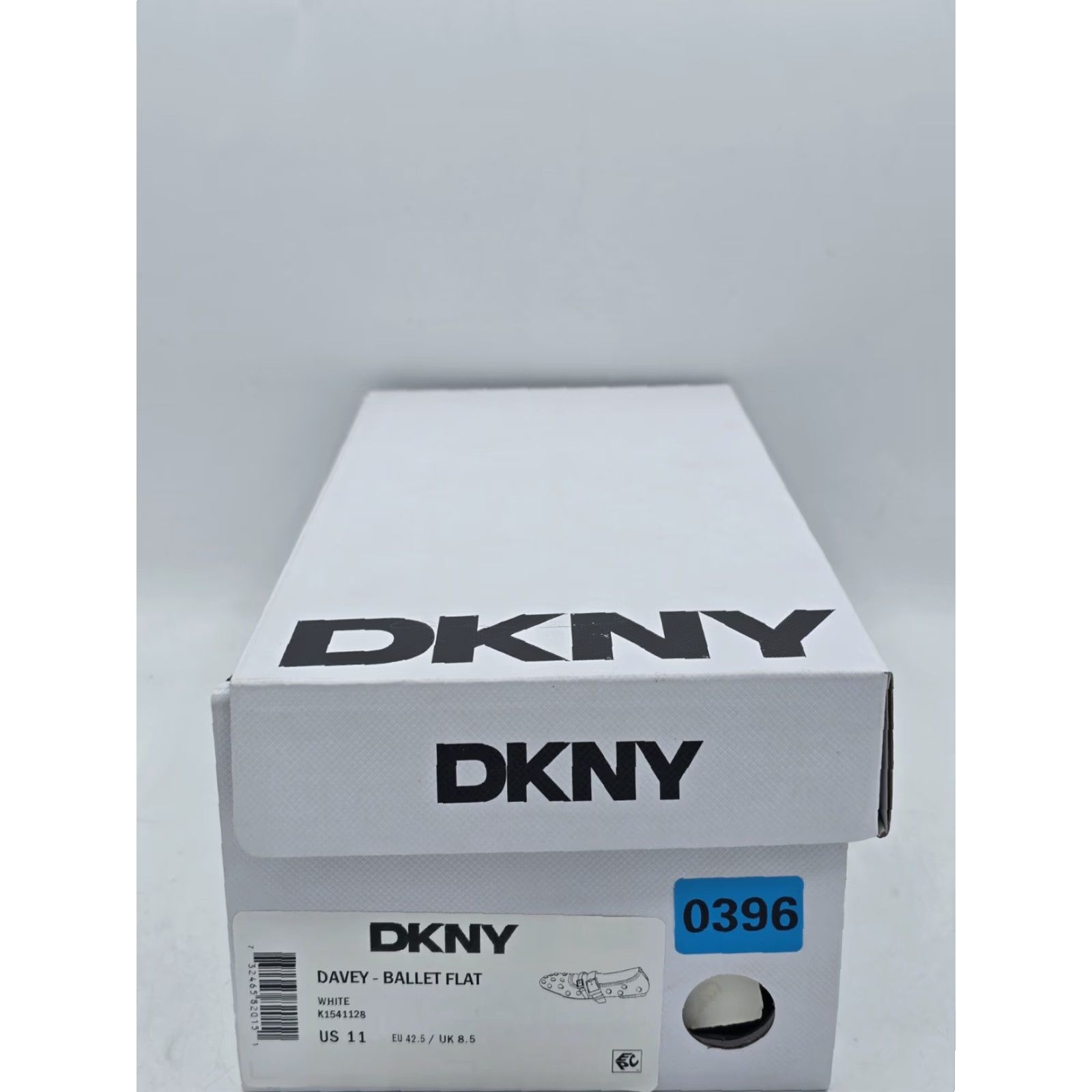 DKNY DKNY Women’s Davey Studded Ballet Flat with Belt Detail Mule White Sz 11 M - Flat, White, KDNY, Women, Shoes, Sandal? Size ONE SIZE - 2 Thumbnail