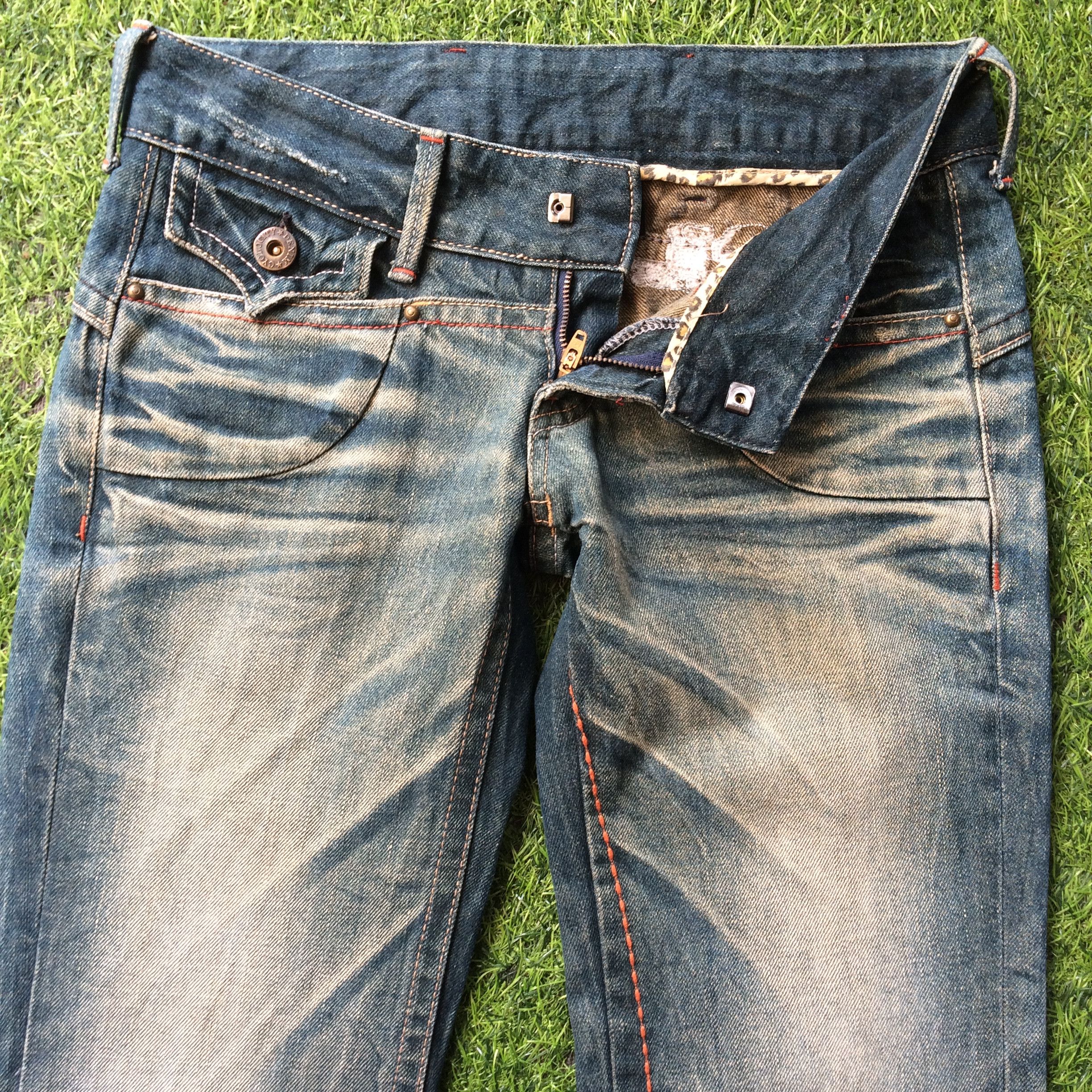 Distressed Bell Bottom Flare Jeans #D-494