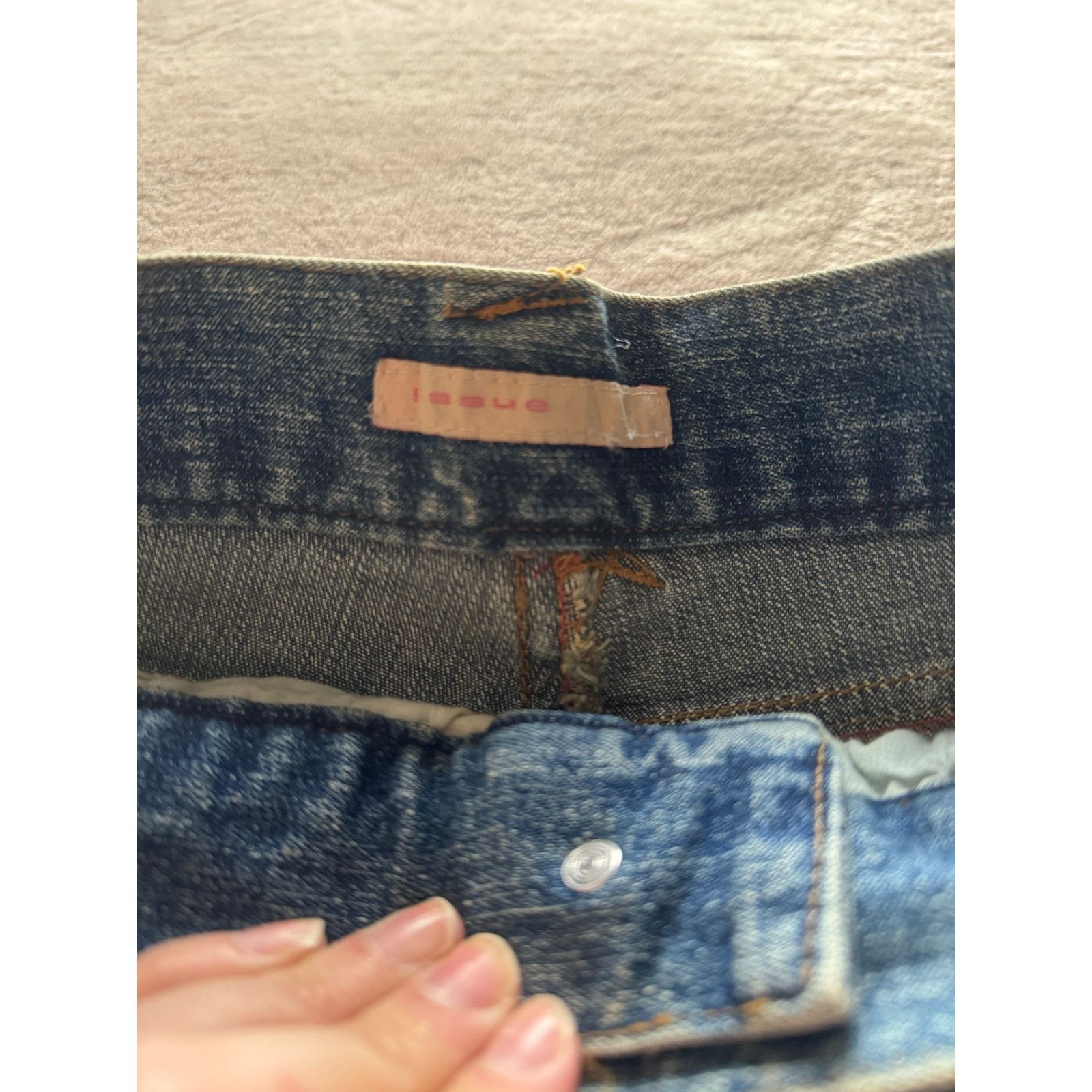 Natural Issue Issue Jeans | Beaded Side Stripe Straight Leg | Boho Denim Size 26" / US 2 / IT 38 - 4 Thumbnail
