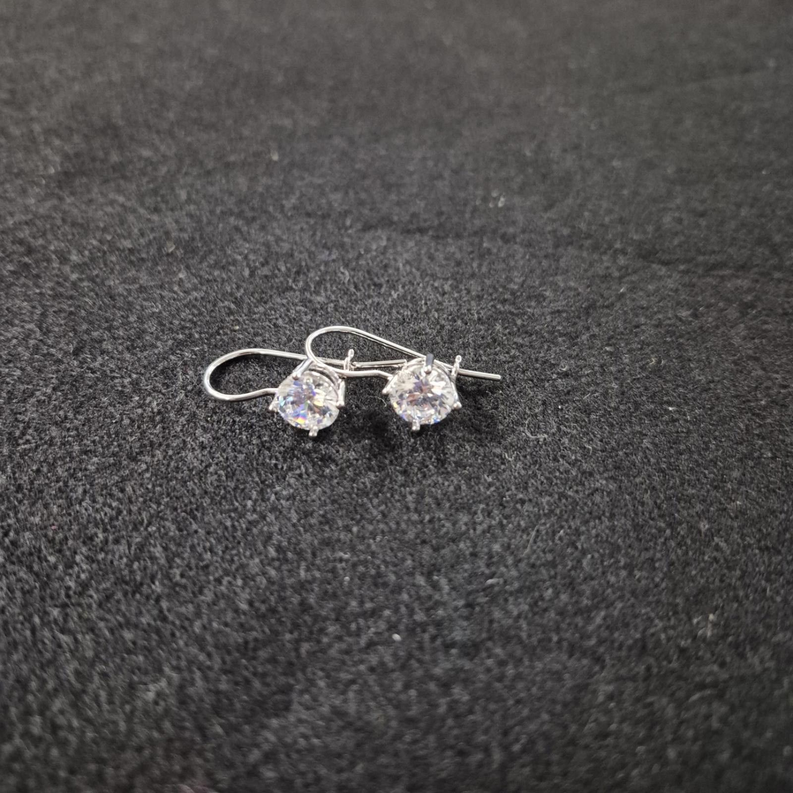 Other Dolce Giavonna Sterling Silver Round Shepherds Hook Earrings Size ONE SIZE - 3 Thumbnail