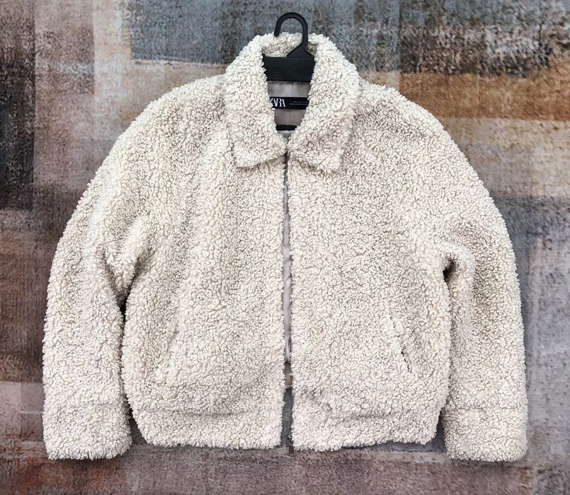 Zara teddy hot sale bomber