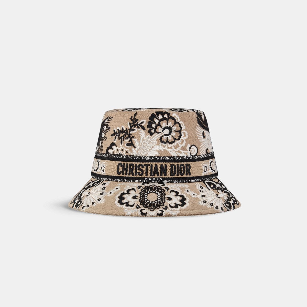 Dior o1bcso1str0226 Size:OS/Small Brim Bucket Hat in Beige/Black Size ONE SIZE - 2 Thumbnail