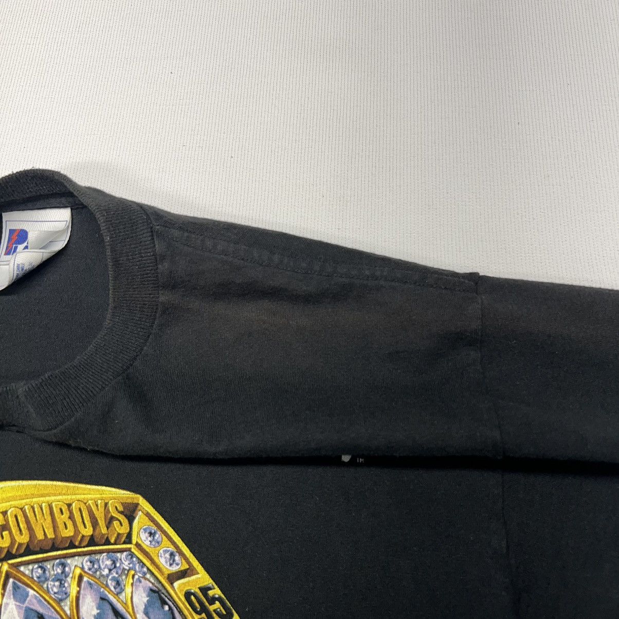 Pro Player × Vintage VTG Dallas Cowboys Tee Shirt Black Ring Super Bowl Champion Size US L / EU 52-54 / 3 - 10 Thumbnail