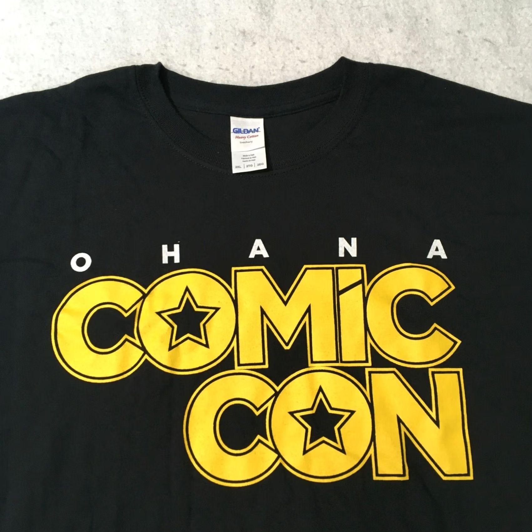 Gildan Comic con ohana 2XL tee black graphic shirt Unisex Adults 2XL Black Comics Size US XXL / EU 58 / 5 - 2 Thumbnail
