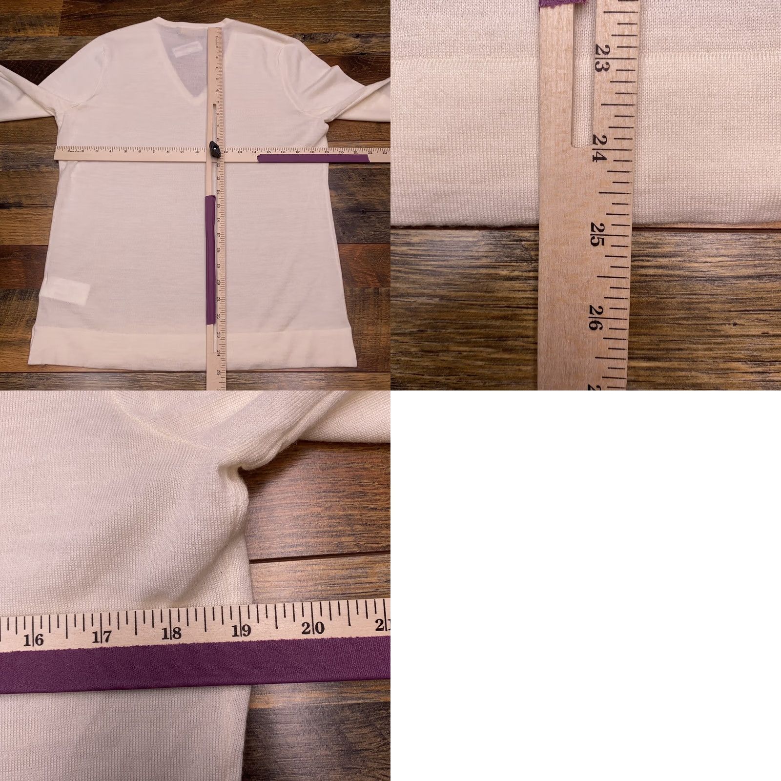 Ralph Lauren Ralph Lauren Golf Sweater Womens L Merino Wool V-Neck Pullover Knit Logo Beige Size L / US 10 / IT 46 - 9 Thumbnail