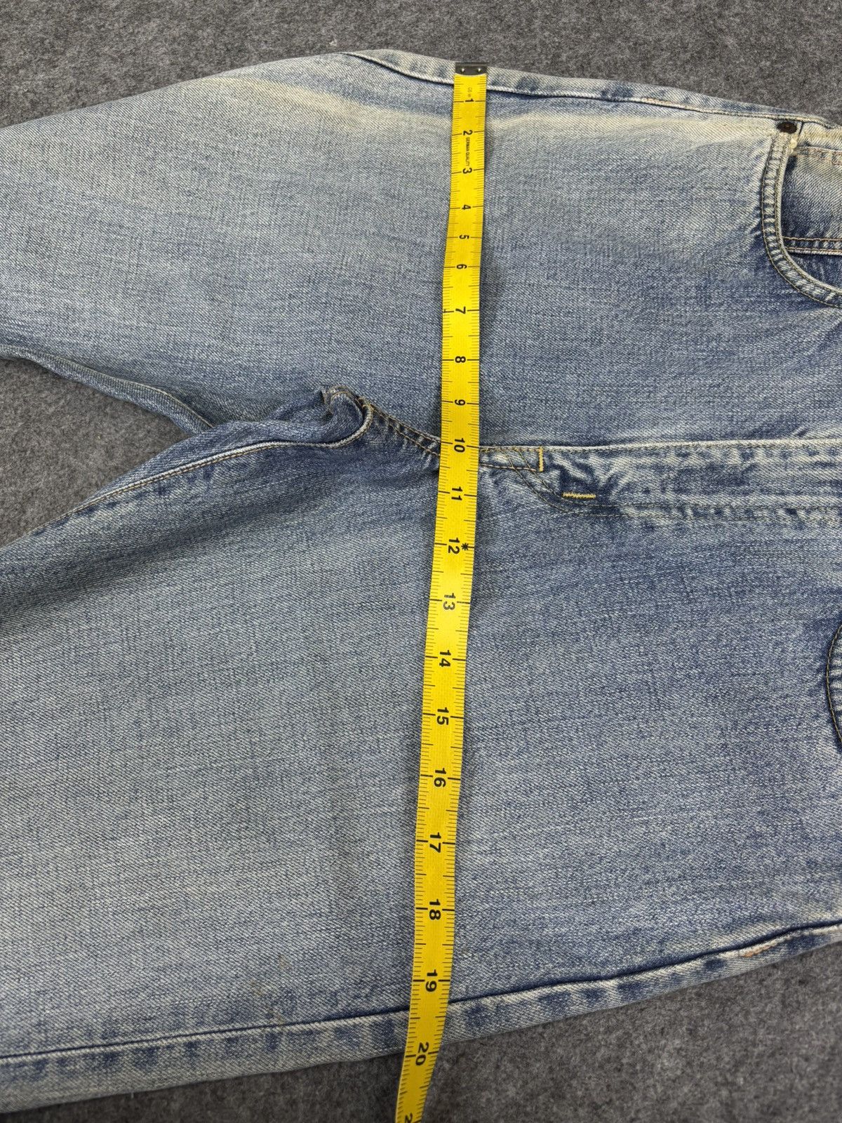 Edwin 💥Thrashed💥Vintage Edwin Wide Baggy Selvedge Denim F974 Size US 26 / EU 42 - 17 Thumbnail