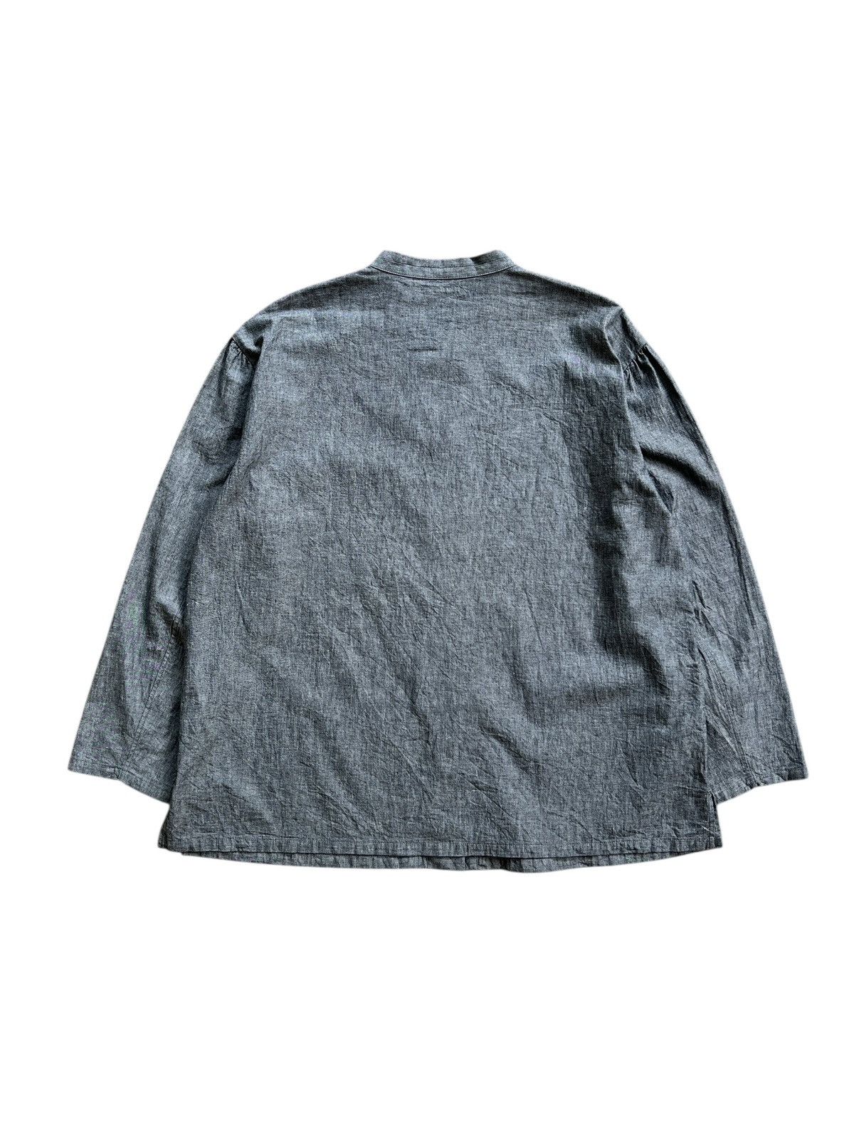 Yohji Yamamoto 1990s Y’s For Living Mandarin Collar Light Outer Size L / US 10 / IT 46 - 2 Thumbnail