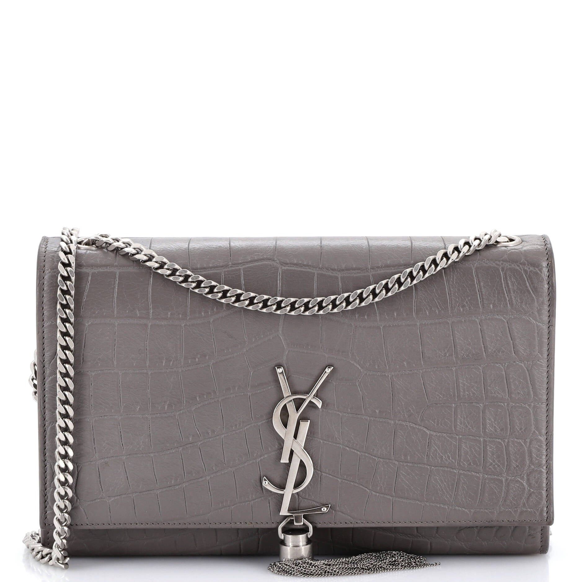 Saint Laurent Paris Classic Monogram Tassel Crossbody Bag Size ONE SIZE - 1 Thumbnail