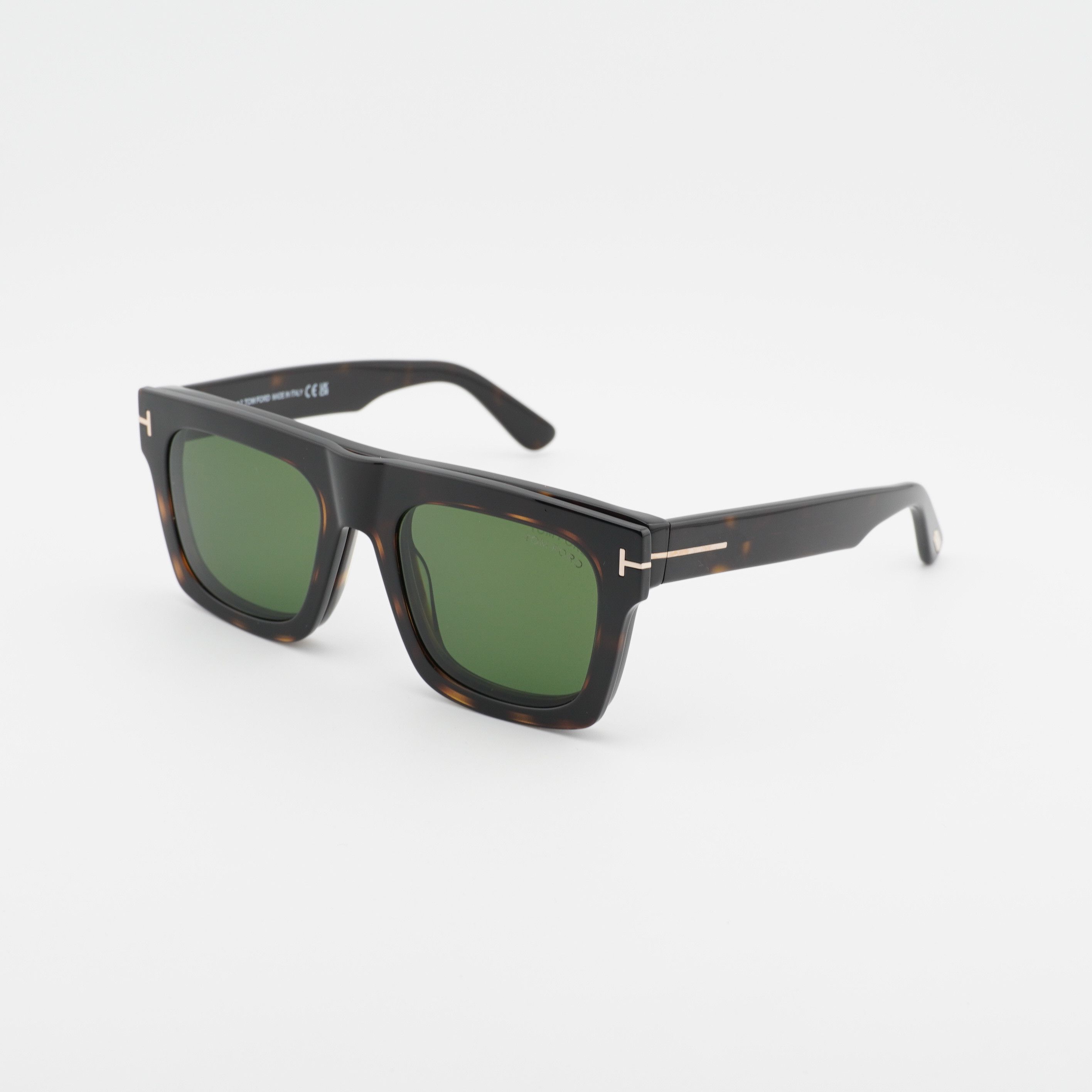 Tom Ford Tom Ford FT6068-B 052 Eyeglasses Havana 53mm Square Frame Size ONE SIZE - 1 Thumbnail