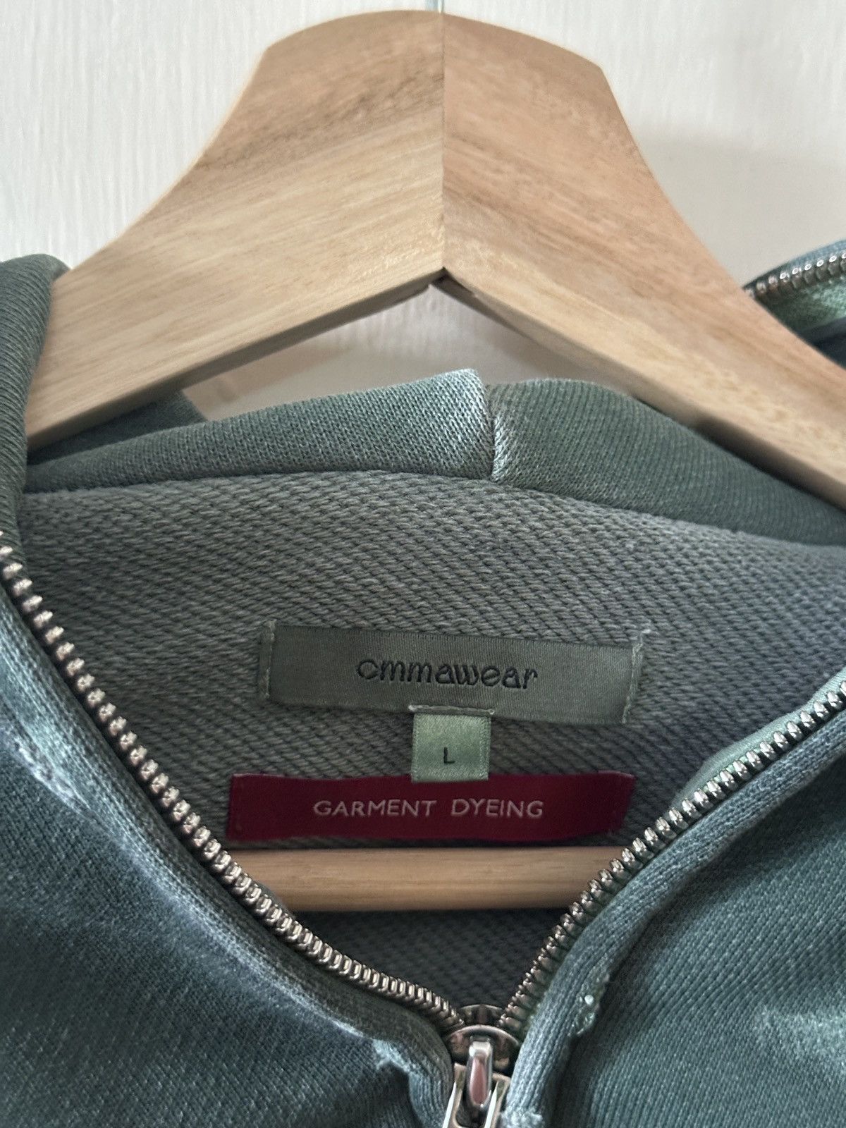 CMMAWEAR CMMAWEAR AW24 Green ‘C’ contrast panel reworked hoodie Size US M / EU 48-50 / 2 - 2 Thumbnail