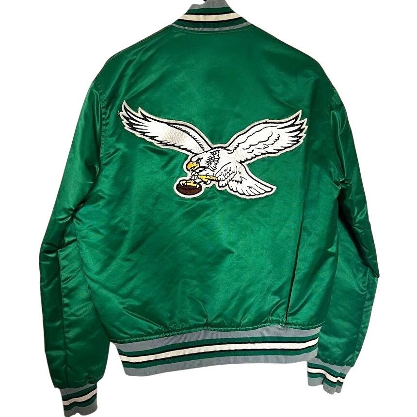 Starter Philadelphia Eagles 80s STARTER satin BIRD bomber M NFL vtg Size US M / EU 48-50 / 2 - 1 Thumbnail