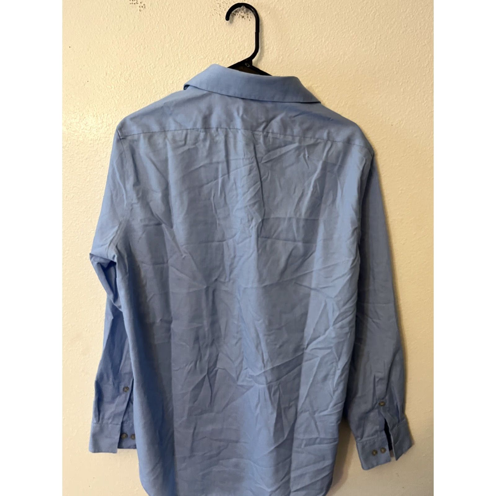 Calvin Klein VINTAGE Calvin Klein Dress Shirt Men 16 Blue Slim Fit Non Iron Business Casual Formal Party Size US L / EU 52-54 / 3 - 3 Thumbnail