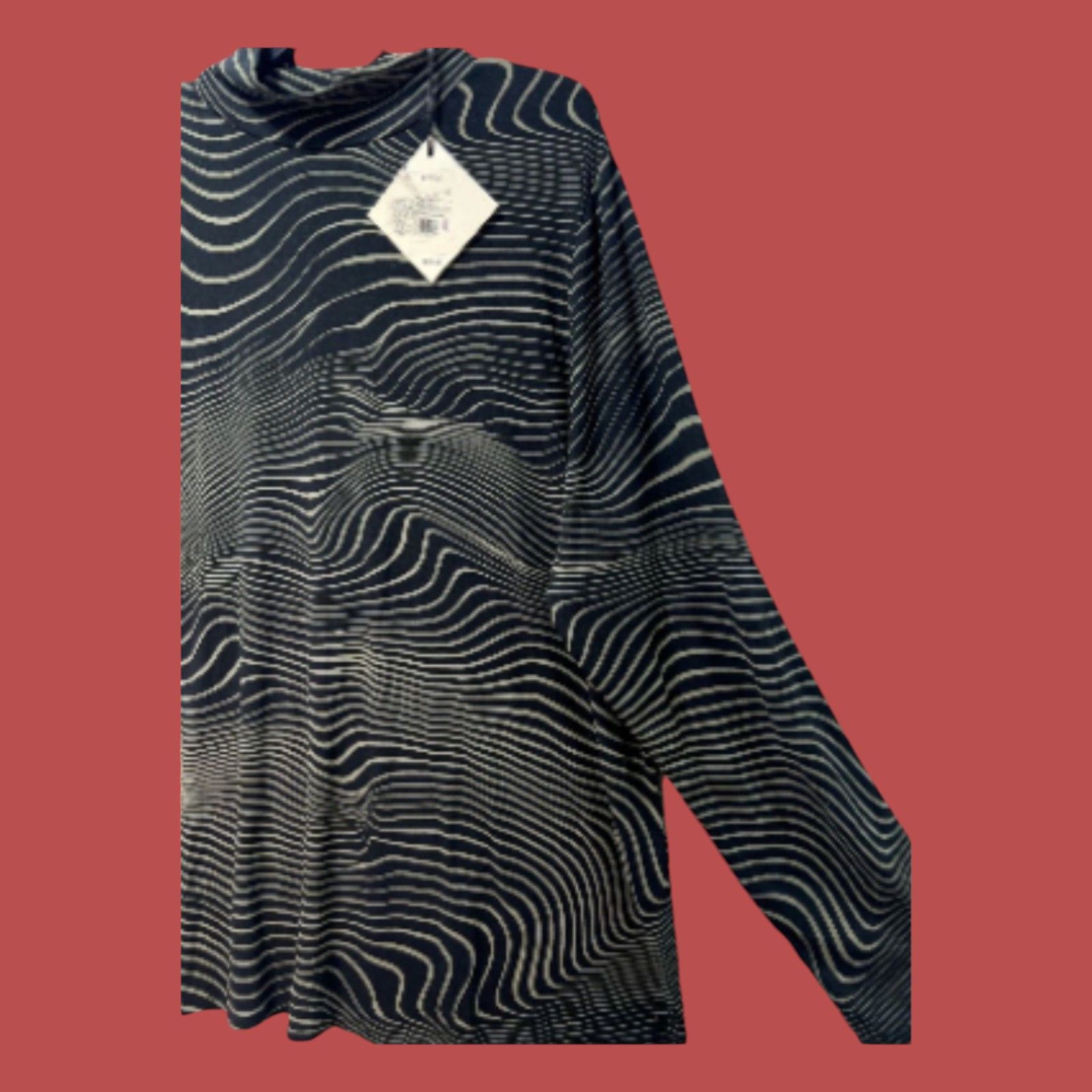Other Ava & Viv - Women's Long Sleeve Mock Turtleneck T-Shirt - Bl Size XXL / US 16-18 / IT 52-54 - 17 Thumbnail