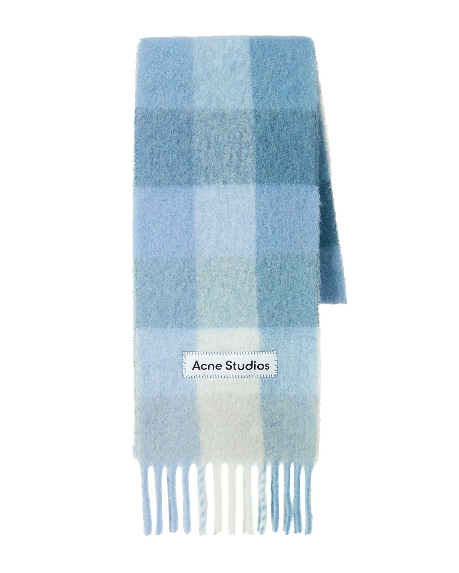 Acne Studios Acne Studios Plaid Fringe Scarf Size ONE SIZE - 1 Thumbnail