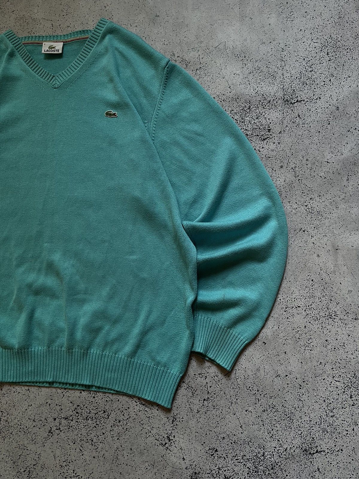 Lacoste Vintage Lacoste V-neck Sweater Knitwear Luxury Y2K USA Size US L / EU 52-54 / 3 - 2 Thumbnail