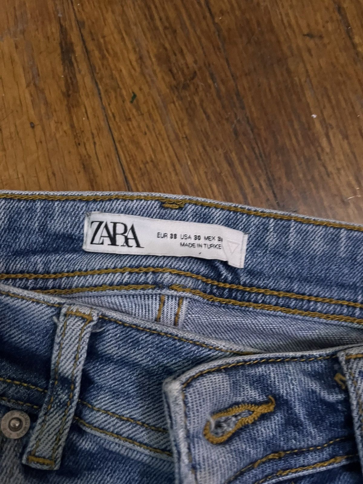 Zara Zara ripped paint splattered jeans Size US 30 / EU 46 - 7 Thumbnail