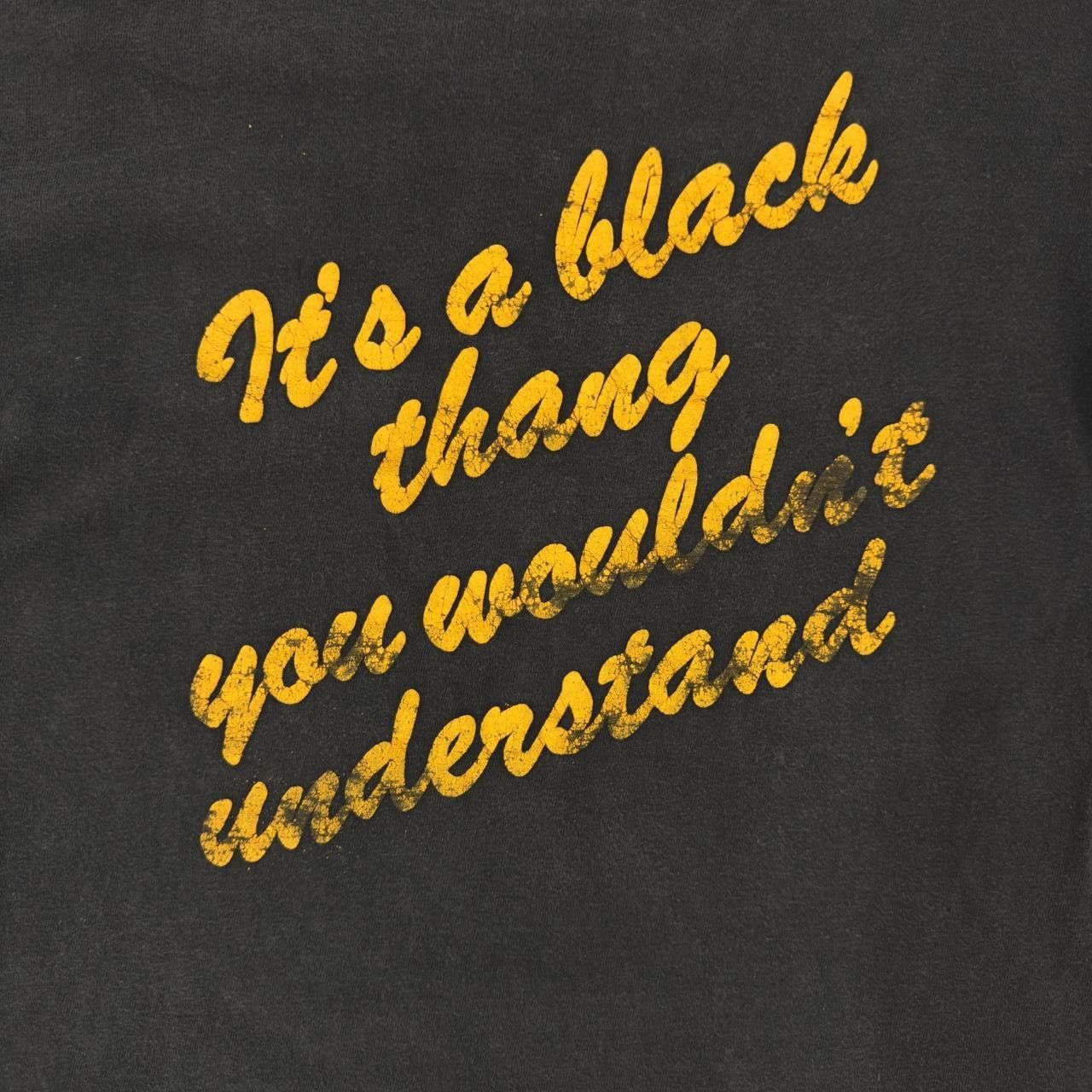 Other Rare 70s/80s Made in USA "It's a Black Thing" T-Shirt Size US M / EU 48-50 / 2 - 4 Thumbnail