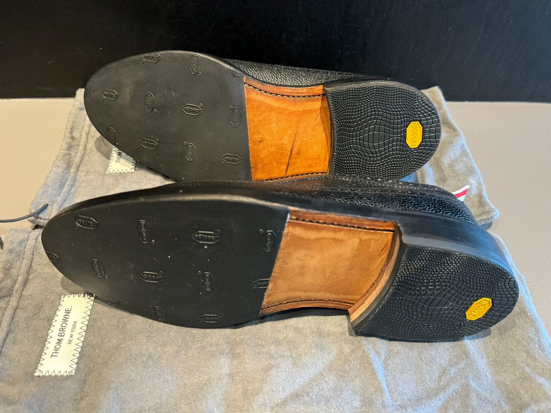 Thom Browne Thom Browne Black Classic Brogue Wooden Sole Size 9 Size US 9 / EU 42 - 3 Thumbnail