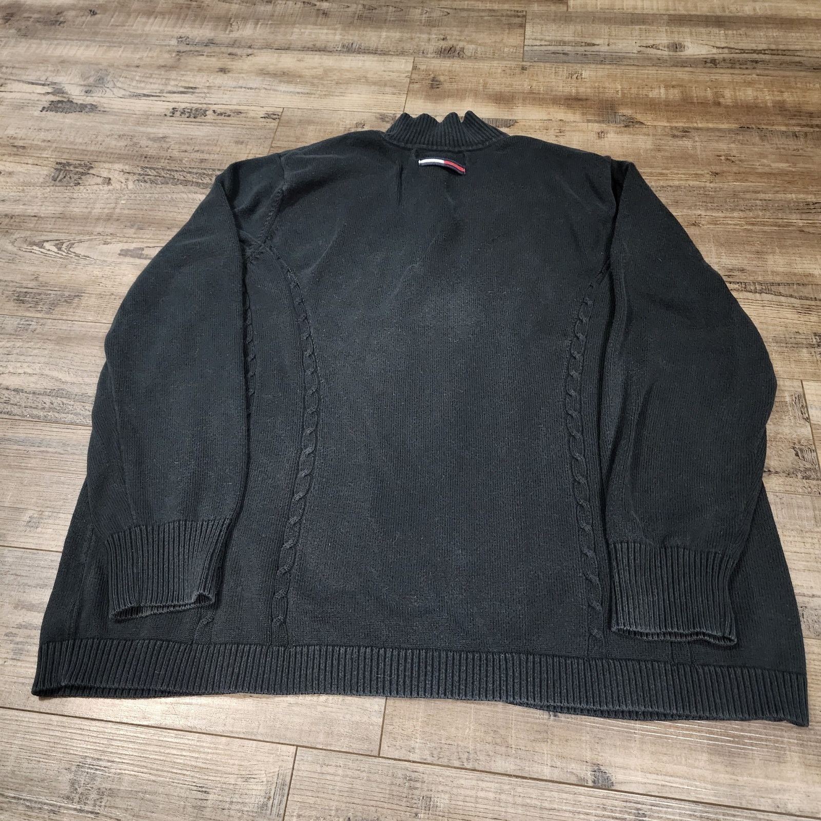 Tommy Hilfiger Tommy Hilfiger Black womens sweater 1/4 zip 2X 2376 Size XXL / US 16-18 / IT 52-54 - 4 Thumbnail