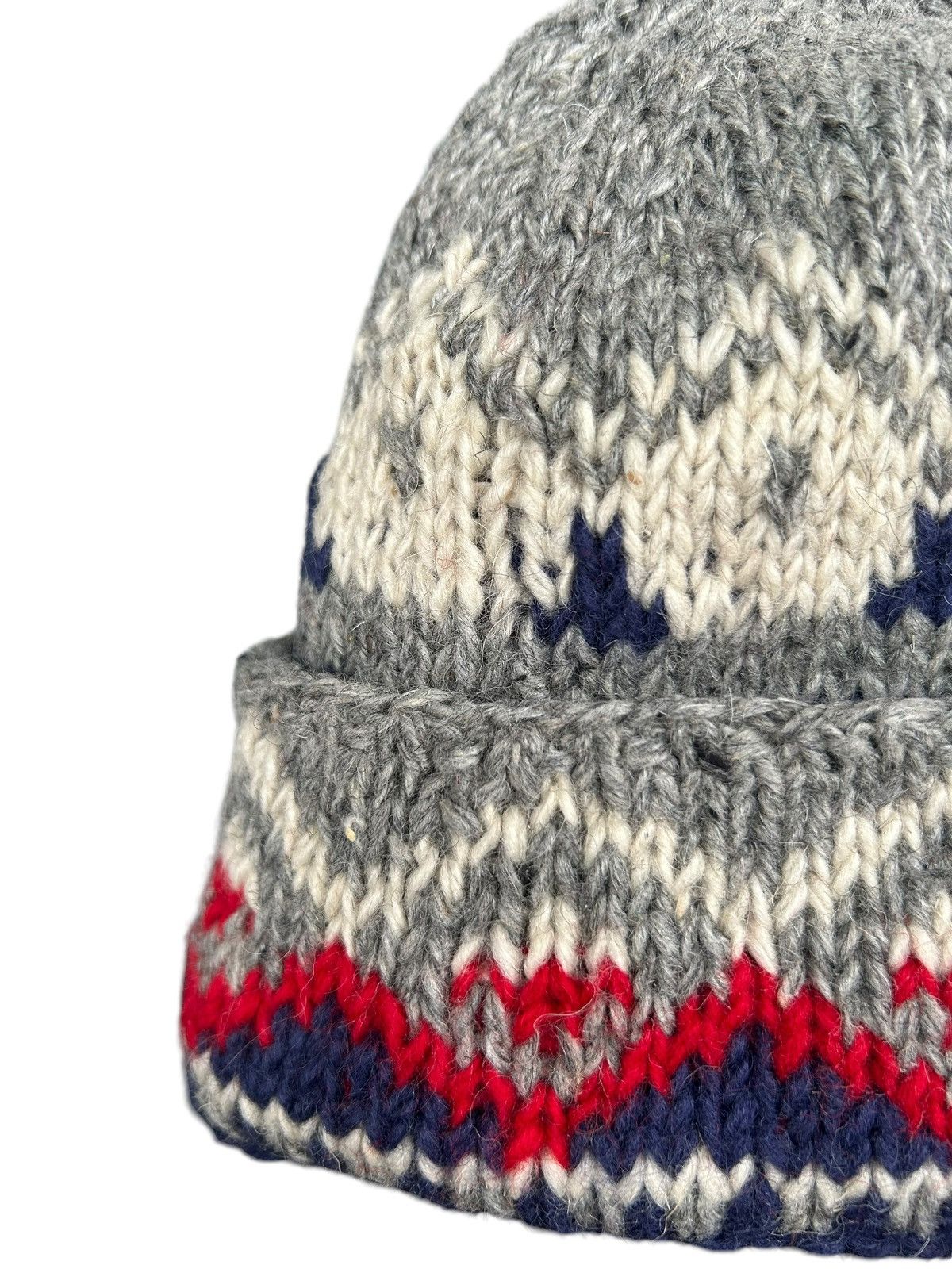 Japanese Brand × Kapital × Vintage Crochet Knitted handmade wool Beanie Hats Rare ☠️☠️ Size ONE SIZE - 5 Thumbnail