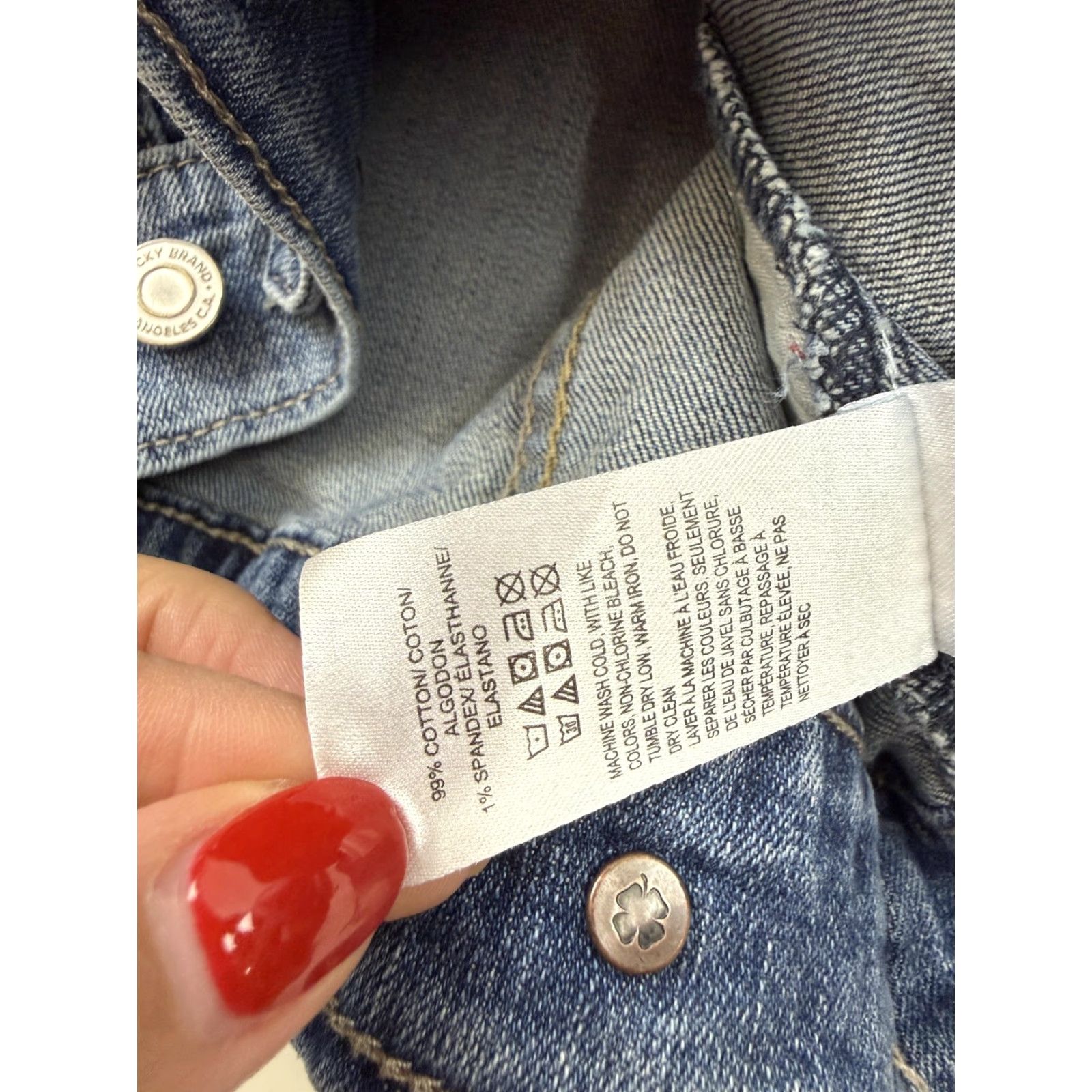 Lucky Brand Lucky Brand Jacket Womens XS Blue Denim Tomboy Trucker Button Front Casual Size XS / US 0-2 / IT 36-38 - 5 Thumbnail