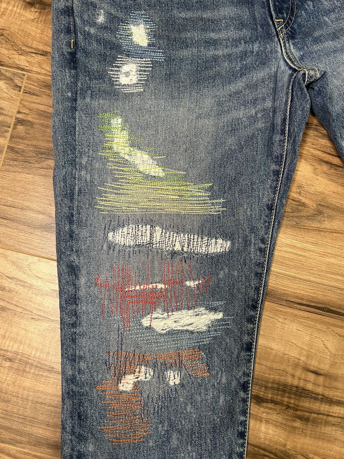 Polo Ralph Lauren Polo Ralph Lauren Distressed Jeans Size US 30 / EU 46 - 2 Thumbnail