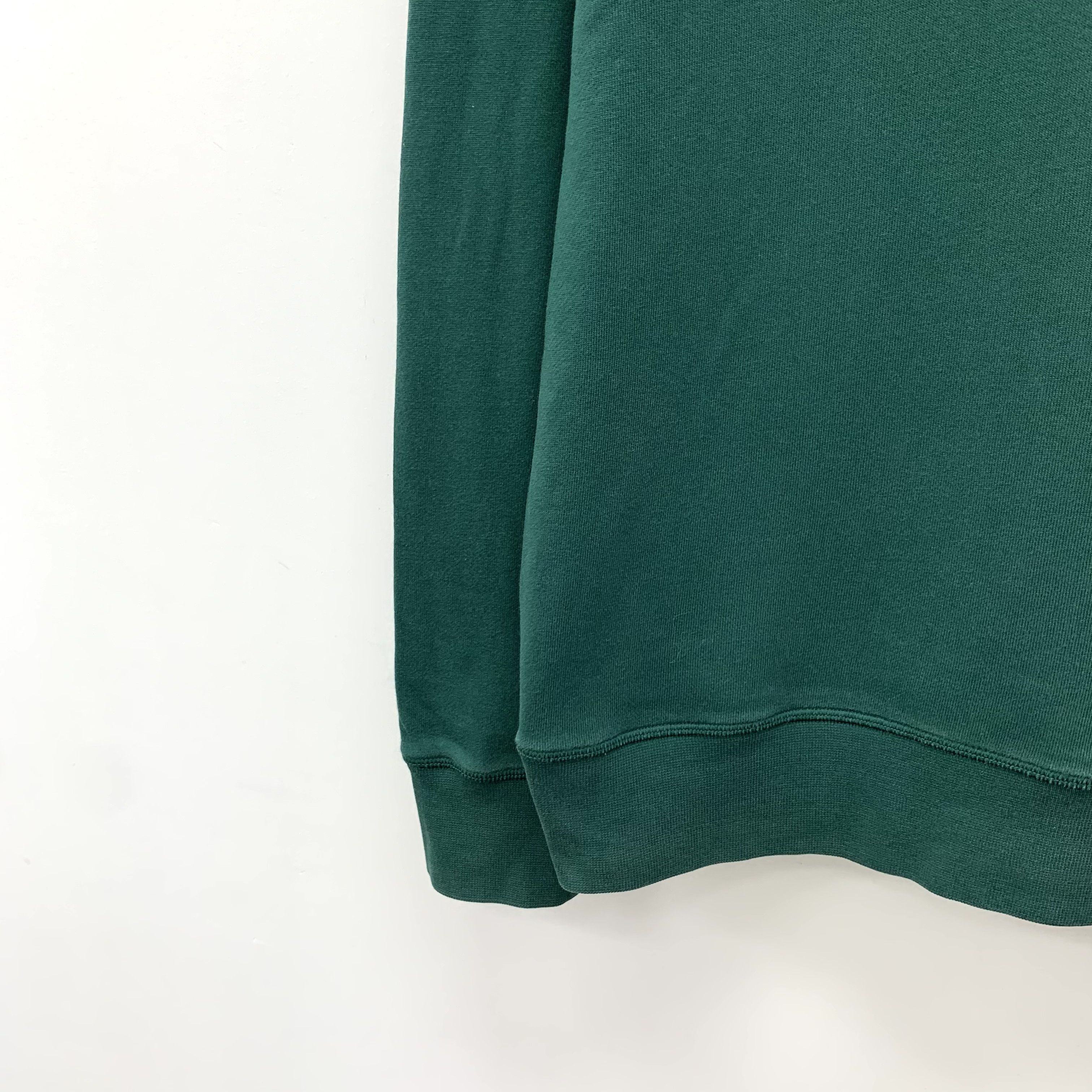 Moncler Moncler Green Logo Cotton Crewneck Sweatshirt (Size M) Size US M / EU 48-50 / 2 - 6 Thumbnail
