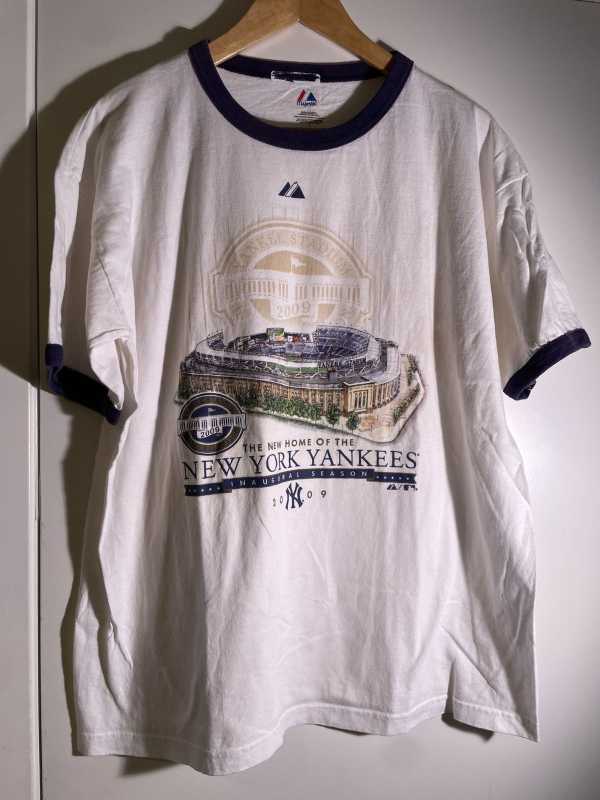 Y2K 2000’s VTG Vintage New York Yankees Sports Ringer Shirt