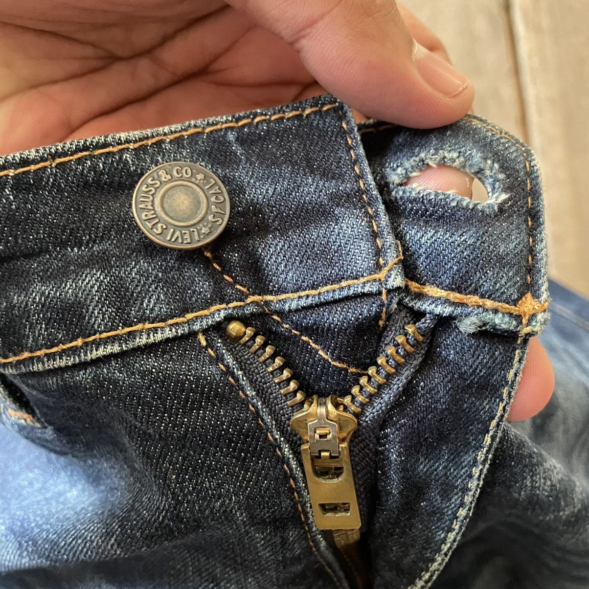 Levi's 🔥Vintage Levis 505 Big E Stoned Washed Denim Jeans Size US 32 / EU 48 - 9 Thumbnail