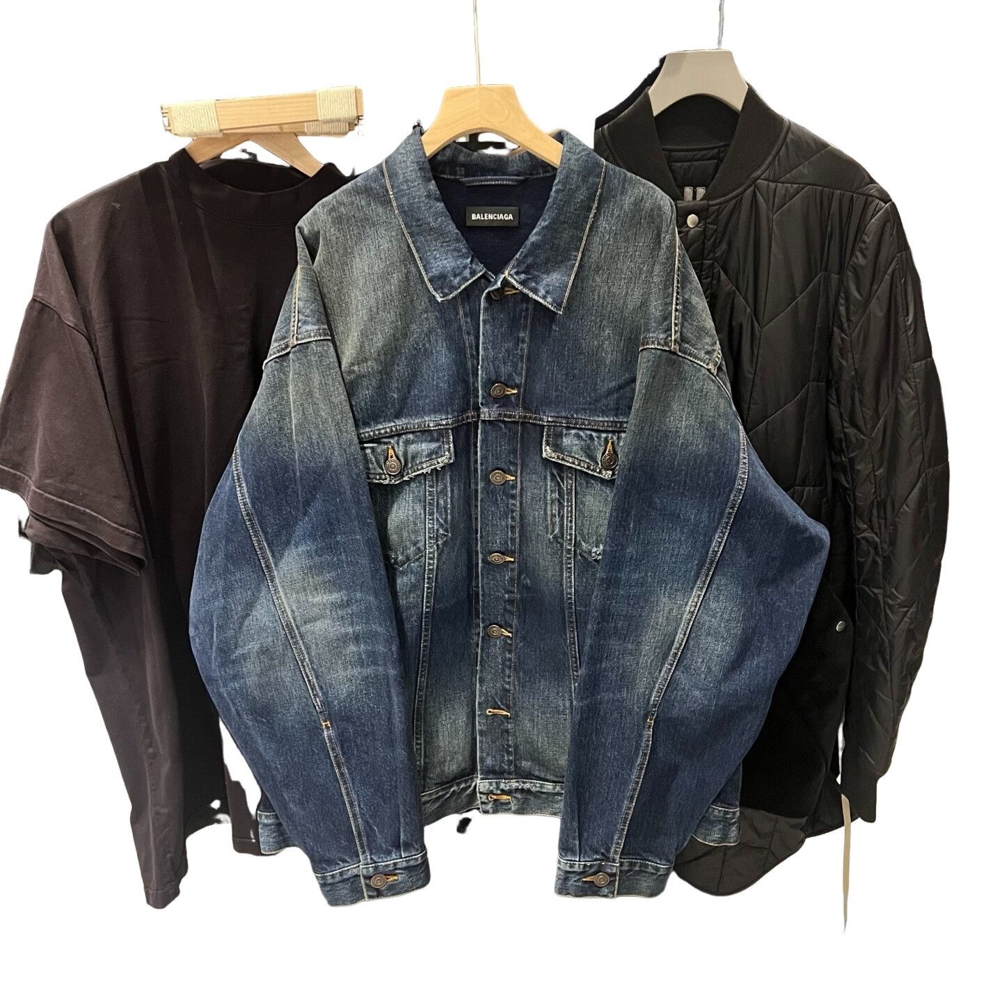 Balenciaga Balenciaga FBI Denim Jacket Size M Size US M / EU 48-50 / 2 - 1 Thumbnail
